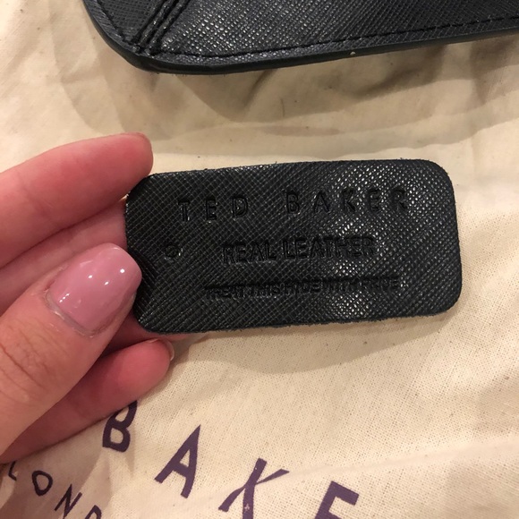 Like new! TED BAKER green mohair/black leather bag - Picture 6 of 6